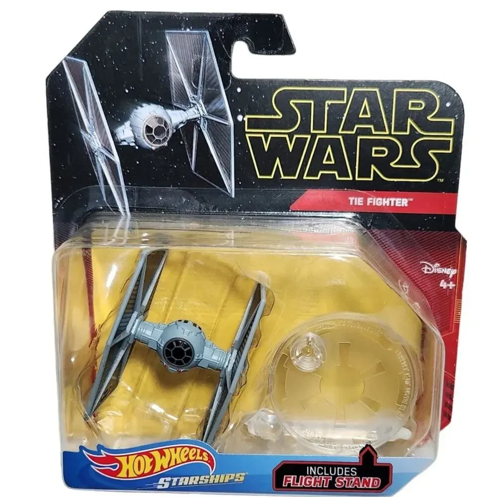 Hot Wheels Starships Star Wars Tie Fighter With Flight Stand 2018 New Sealed